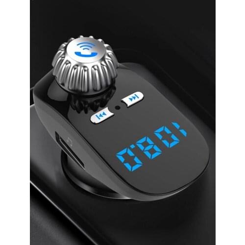 Car Bluetooth FM Transmitter G95 Wireless MP3 Music Bluetooth Kit Card Car Charger Quick With QC Dual USB Voltmeter & AUX IN/OU