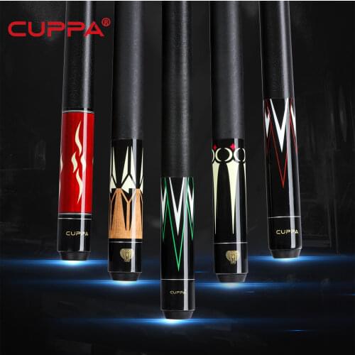 Cuppa Billiard Pool Cue Stick 12.75 mm 11.75 mm 10mm Pool Cue Kit Durable Professional Set Billiard Cue Black 8 Kit with Gifts