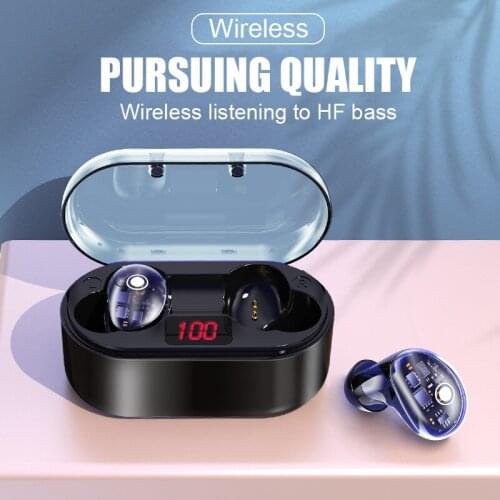 Bluetooth 5.0 Earphones TWS Wireless Headphones Bluetooth Earphone Handsfree Sports Earbuds Gaming Headset Touch LED Display