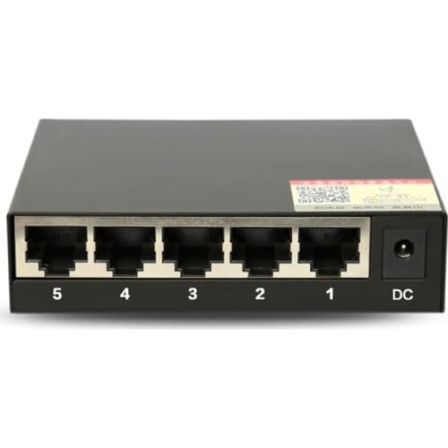 Gigabit Ethernet Switch 10/100/1000Mbps 5 Ports RJ45 Network HUB LAN Extension Adapter