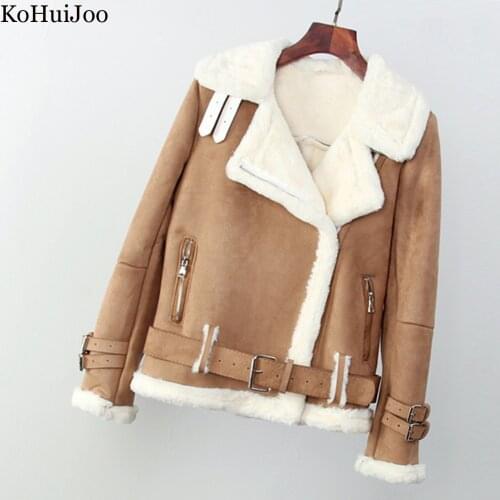 Женские кожаные куртки KoHuiJoo China At AliExpress