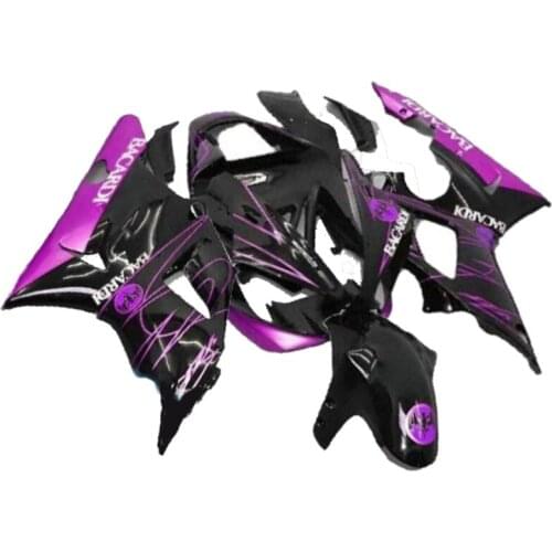Purple flame black YZFR1 00-01 for YAMAHA YZF-R1 2000 2001 ABS motorcycle fairing kit YZF R1 2000-2001 00 01