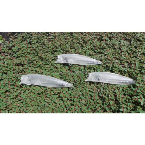 MR OCTOPUS 10pcs Unpainted Clear Plastic Fishing Lure Bodies.234#------9cm .10g