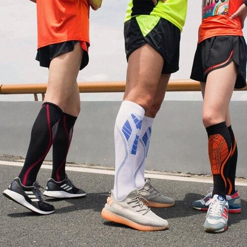 Men Women Compression Socks Marathon Running Knee High Stockings Sports Socks For Soccer Golf Football Tube Socks Baasploa 2021