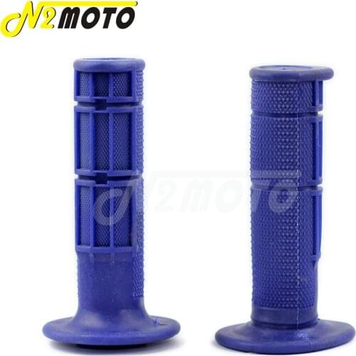 Blue Motocross Soft Gel Rubber 7/8" 22mm Handlebar Grips Off Road Moto Hand Grips Universal For MX CRF Pit Dirt Bike Motorcycle