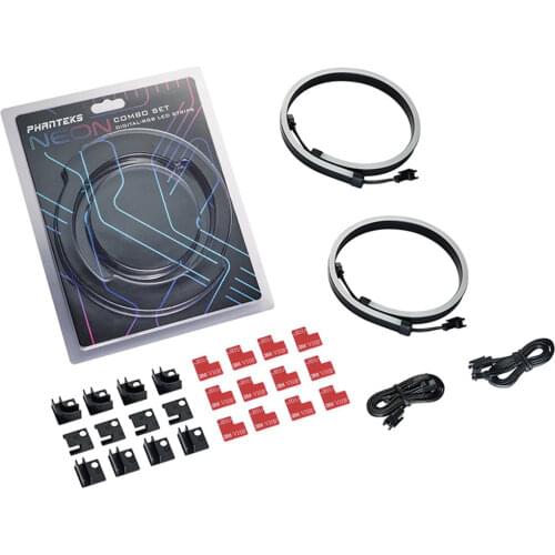 Neon Computer Case Decoration LED Strip Light Header PHANTEKS M1 M5 CMBO Light ARGB Computer Case Decor LED Strips Set