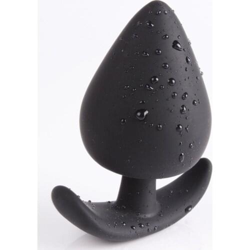 Extra small, small, medium, large Black Waterproof Silicone Anal Massage Plug Anal Sex Toys Male Masturbation Toys For Men