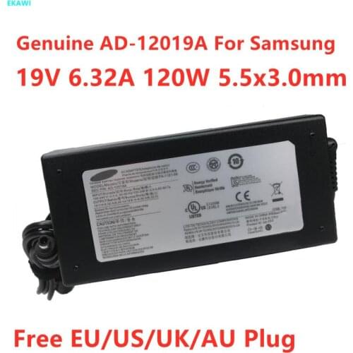 Genuine 19V 6.32A 120W 5.5x3.0mm AD-12019A PA-1121-98 AC Adapter For Samsung NP800G5M AA-PA2N120 Laptop Power Supply Charger