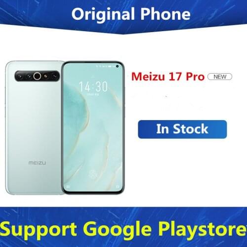 Original Meizu 17 Pro 5G Mobile Phone Snapdragon 865 Android 10.0 6.6" 2340X1080 90hz 12GB RAM 256GB ROM 64.0MP Wireless Charge