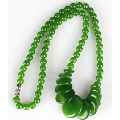 Chinese Manual jades bead Jade Necklace & Pendant