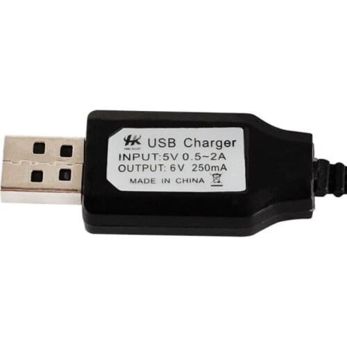 Rechargeable USB Battery Charger Ni-Cd Ni-MH Batteries Pack KET-2P Plug Adapter 6V 250mA Output RC Toy E56B