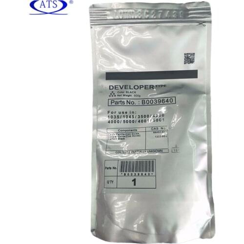 500G black developer powder for Ricoh Aficio MP 1035 1045 3500 4000 5000 4001 5001 MP1035 MP1045 MP3500 MP4000 MP5000 MP4001