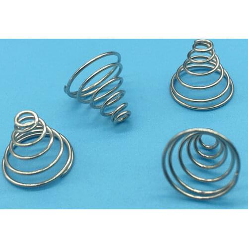 Pagoda spring 0.6 wire diameter * 3.4mm small * 11mm big outside diameter taper springs 50pcs