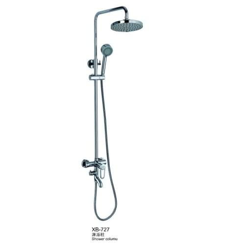 Factory direct high-grade copper round top spray shower shower set three gear automatic Sheung Shui shower set