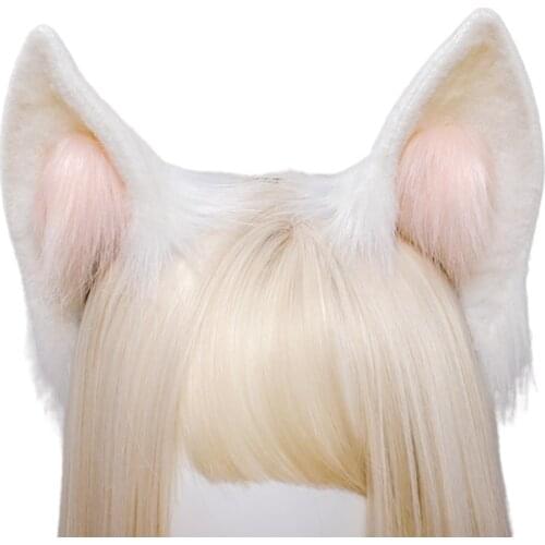 Fluffy Ear Anime Cosplay Hair Accessory Puffy Ears Charming Foxes Headband Simulated Lovely Headdress for Costume Party