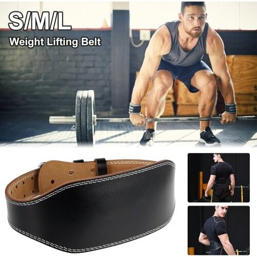 Weight Lifting Belt Adjustable Leather Weightlifting Lifting Belt Waist Support Gym Belt Unisex Wide Wrap Training Brace Straps