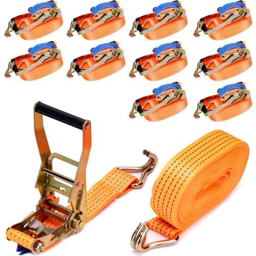 X10 50MM 5Metre 4 Ton Recovery Ratchet Strap 4000KG 4T Tie Down Claw Hook