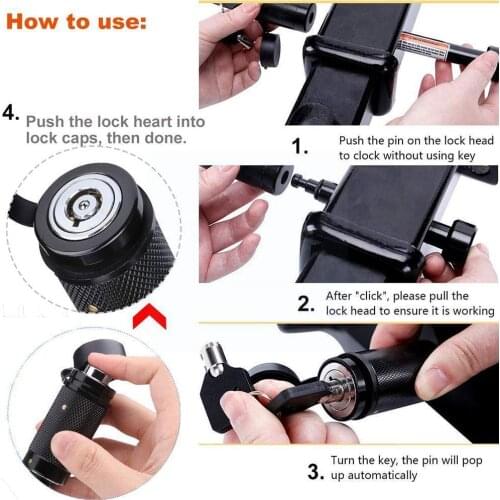 Trailer Hitch Coupler Lock Heavy-Duty Hook Lock Anti-theft Coupler Trailer Repalcement Parts Padlock Durable Protector Secu Y1P1