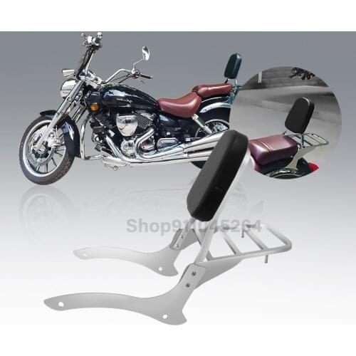 Motorcycle Detachable Passenger Backrest Sissy Bar Luggage Rack Support For Yamaha Vstar V-Star V Star DragStar 1100 XVS XVS1100