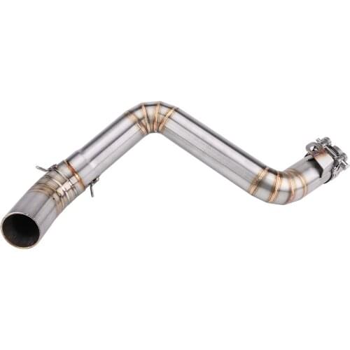 Motorcycle Full Exhaust System Vent Middle Pipe Link Connect For 390 2013-2016 Middle Section Of Exhaust Pipe