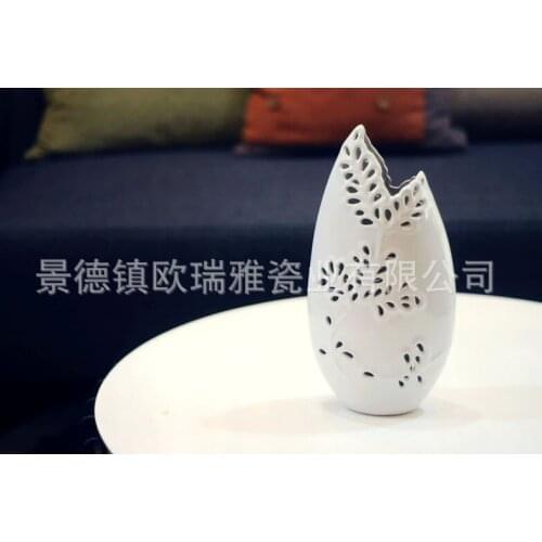 Clearance product] modern living room decoration ornaments pottery vase wedding gift hollow solid