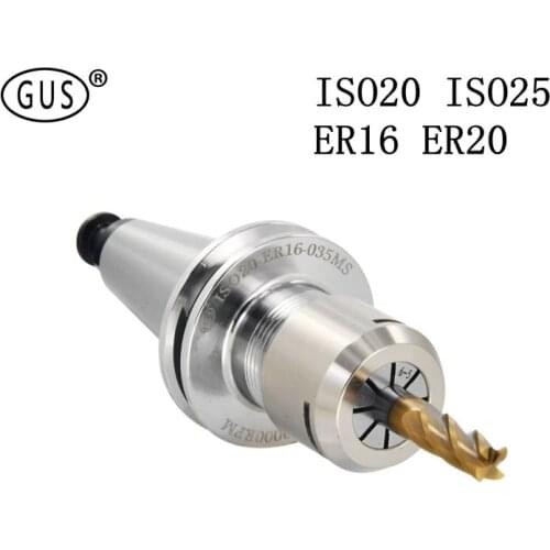 GUS High precision ISO20 ER16 35L ISO25 ER20 035MS CNC Tool Holder stainless steel precision high speed handle engraving machine