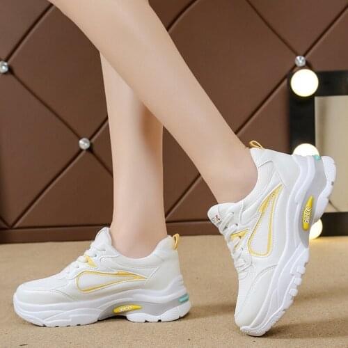 Women sneakers Spring platform women shoes fashion color matching low-top Casual wild comfortable non-slip Walking Shoes U27-44