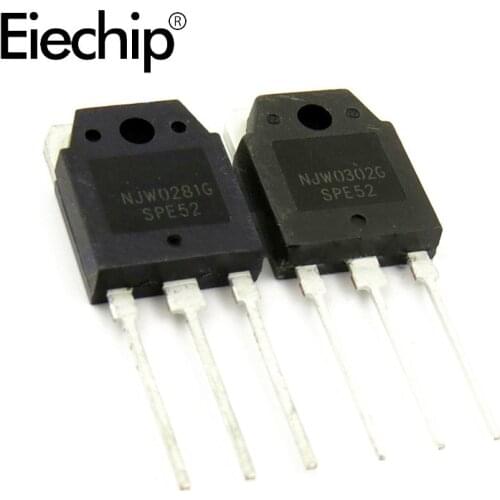2pcs=1pair ( 1pcs NJW0281G + 1pcs NJW0302G ) NJW0281 NJW0302 TO-3P IC