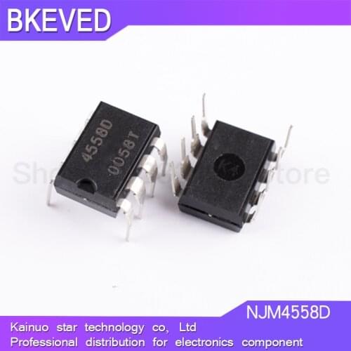 20PCS NJM4558D DIP8 NJM4558 DIP-8 JRC4558D JRC4558 new and original IC
