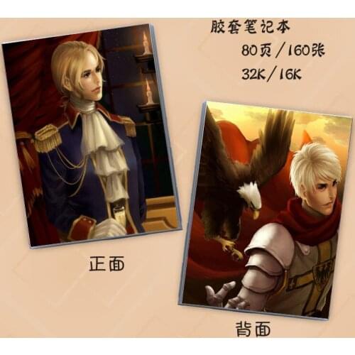 Anime Hetalia Axis Powers 16k&32k gum cover Student Notebook student gift stationery Toy Gift