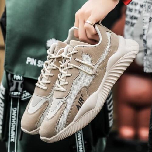 Breathable Light-up Sport Shoes Men Summer Sneakers Men Sports Shoes Man Running Shoes Men Beige Working Sneekers Flats GME-1211
