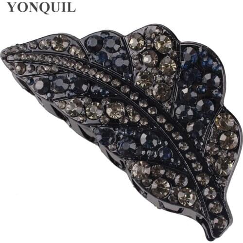 Shiny Rhinestone Big Hair Claws Headwear Women Fashion Ponytail Crystal Hair Accessories Ladies Party Festival Headdress