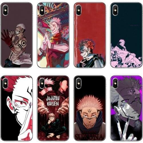 Jujutsu Kaisen Sukuna anime Accessories Phone Case For iPhone 12 11 Pro Max Mini XS Max XR X 8 7 Plus 6 6S Plus 5 5S SE 2020