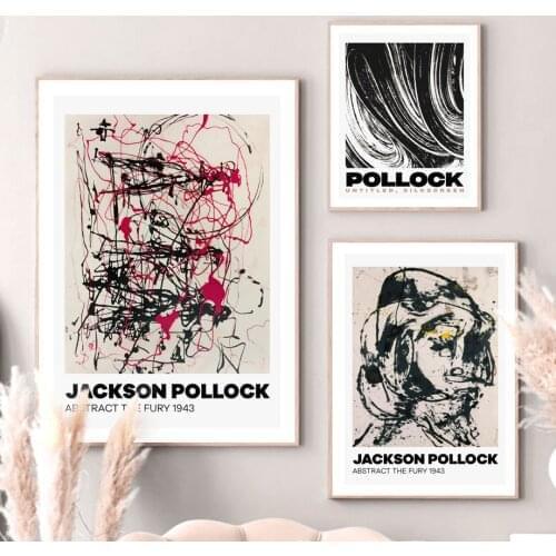 Jackson Pollock Line Watercolor Abstract Wall Art Canvas Painting Nordic Posters And Prints Wall Pictures For Living Room Decor