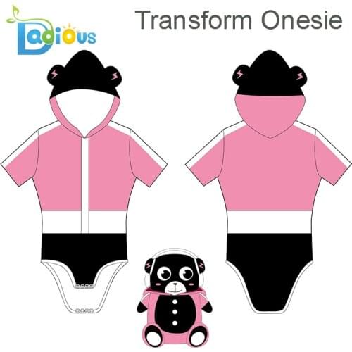 Transform Adult Onesies Pajamas Cute ABDL Women Pajama Short-sleeved Causal Cotton Romper DDLG