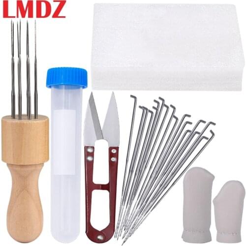 LMDZ Wool Felting Needles Kit Handle Wool Felting Tools Yarn Roving DIY Handmade Spinning Sewing Mold Needlework Accessories