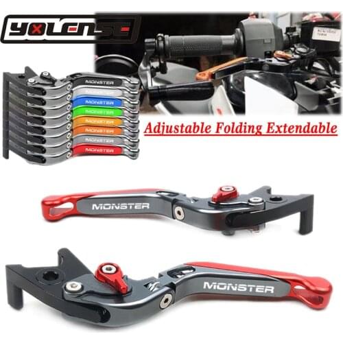 Motorcycle Accessories Folding Extendable Brake Clutch Levers For DUCATI MONSTER 1200 / S / R 2014-2017 M1100/S/EVO MONSTER