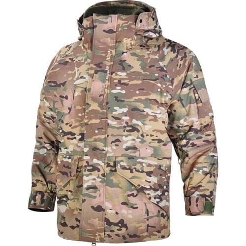 G8 2 in1 tactical Jacket Men Winter Camouflage thick Waterproof windbreaker Army parka Coat Military Hooded male hunting apparel