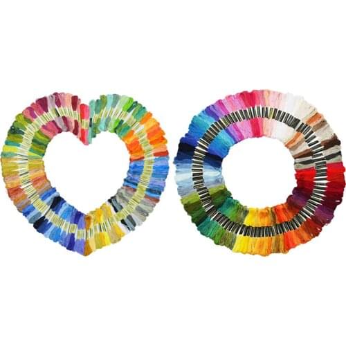 50/100 Pcs Colorful Embroidery Thread 800 cm Cross Stitch DIY Art crafts Floss Sewing Threads Hand Knitting Tools