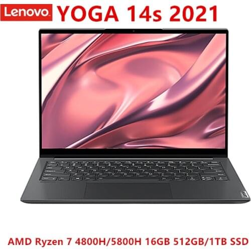 Lenovo YOGA 14s 2021 laptop Ryzen 7 4800H/5800H 16GB 512GB SSD 14 inch 2.8K 90Hz IPS Full Screen Notebook Ultrabook