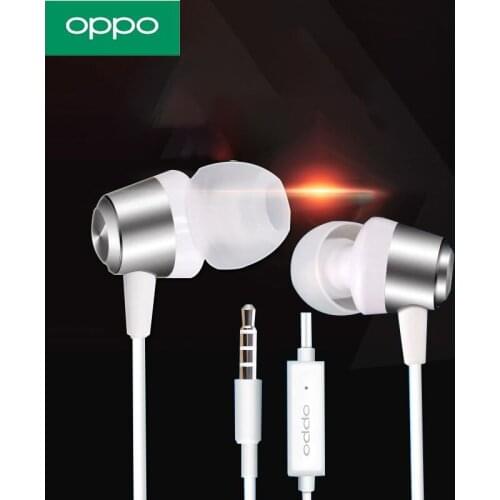 Original OPPO MH124 Earphone with Microphone For OPPO Xiaomi MI Huawei iphone Smartphone