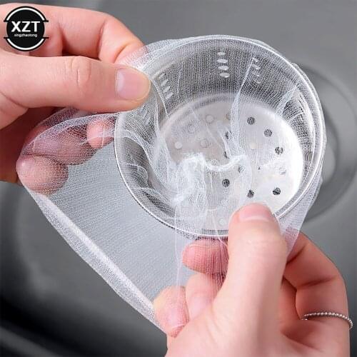 Useful 30/100pcs Sink Filter Mesh Kitchen Trash Bag Prevent The Sink From Clogging Filter Bag For Bathroom Strainer Rubbish Bag