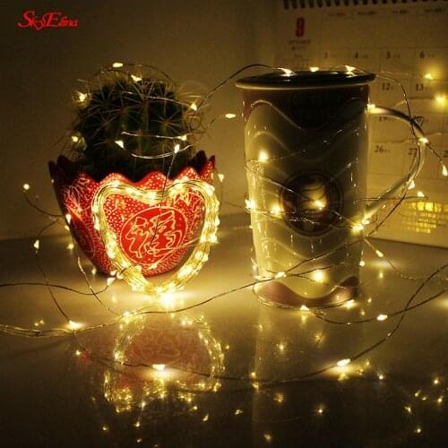 Holiday Lighting New1-10M Copper Wire LED String Lights Love Lamps Fairy Garland For Christmas Tree Wedding Party Decoration 5z