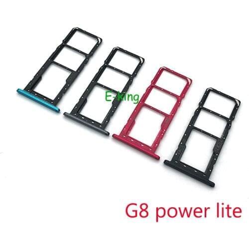 10PCS For Motorola Moto G8 Power Lite Sim Card Slot Tray Holder Sim Card Reader Socket