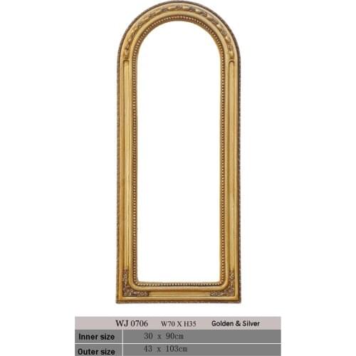 Modern rectangle mirror frame for bedroom decoration