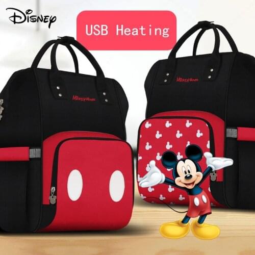 Disney Mickey USB Diaper Bag For Baby Stroller Bag Travel Multifunction Mummy Bag Large Capacity Mommy Maternity Bag Backpack