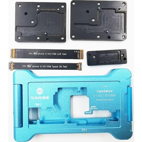 SUNSHINE T-007 T-008 3 IN 1 Middle Board Tester for iPhone X/XS/11 Pro MAX Double-DeckUpper And Lower PCB Repair Platform