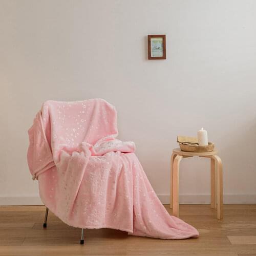 Super Soft Microfiber Flannel Blankets For Beds Solid Color Stars Sofa Cover Bedspread Winter Warm Blankets Travel Throw