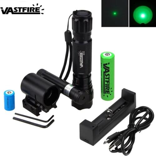 Tactical Hunting Red Laser Dot Lazer+25mm Rail Rifle Scope Mount+Q5 T6 XPE Weapon Gun Light+18650+CR2+usb Charger+Remote Switch