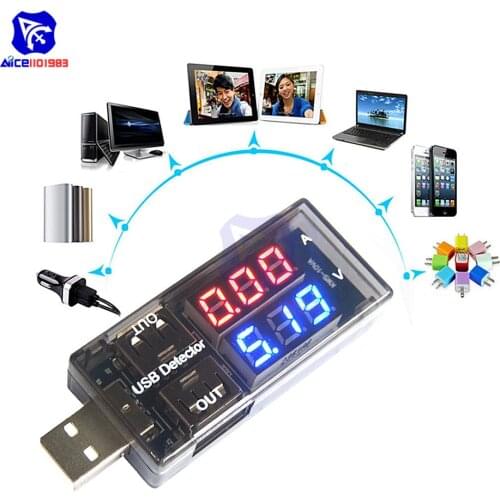 High Quality 0-2.5A 3-7.5V USB Charger Voltage Current Meter Handy Voltmeter Ammeter Battery Tester for Arduino